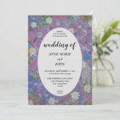 Spring Wonderland Floral bruiloft uitnodiging (Staand voorkant)