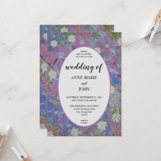 Spring Wonderland Floral bruiloft uitnodiging