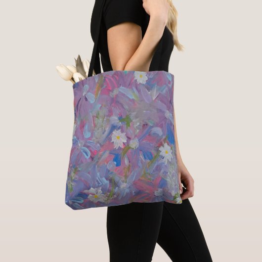 Spring Wonderland Floral Canvas tas (Dichtbij)