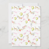 Spring Woodland Animals Baby shower per mail (Achterkant)