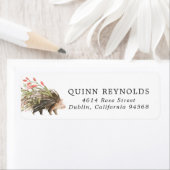 Spring Woodland | Etiket retouradres Baby shower (Insitu)