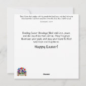 Spring Woodland Mouse Blooming zaailingen Pasen Feestdagenkaart (Achterkant)