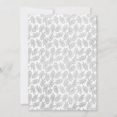 Spring Woodland Rabbit Baby Girl Shower Kaart (Achterkant)