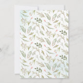 Spring Woodland | Uitnodiging tot Baby shower (Achterkant)