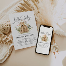 Spring Woodland | Uitnodiging voor Baby shower