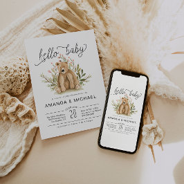 Spring Woodland | Uitnodiging voor Baby shower