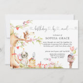 Spring Woodland | Verjaardag per e-mail uitnodigin Kaart (Voorkant)