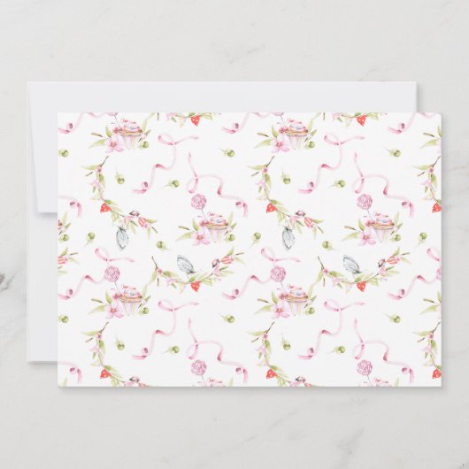 Spring Woodland | Verjaardag per e-mail uitnodigin Kaart (Achterkant)