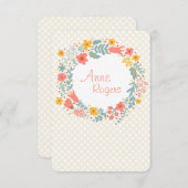 Spring Wreater Hartelijk dank/Notecard 2 Kaart (Voorkant / Achterkant)