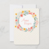 Spring Wreater Hartelijk dank/Notecard 2 Kaart (Voorkant)