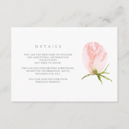 Spring Wreath | Details Waterverf Floral Wedding Informatiekaartje