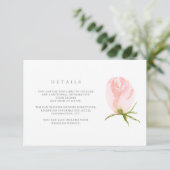 Spring Wreath | Details Waterverf Floral Wedding Informatiekaartje (Staand voorkant)