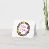 Spring Wreath Kaart (Voorkant)