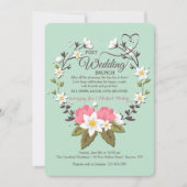 Spring Wreath Post bruiloft brunch uitnodiging (Voorkant)