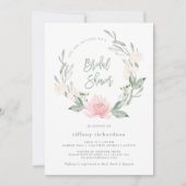 Spring Wreath | Waterverf Floral Vrijgezellenfeest Kaart (Voorkant)