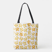 Spring Yellow Daffodil bloemenpatroon Tote Bag (Achterkant)