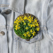 Spring Yellow Daffodils Badge Ronde Button 4,0 Cm (In situ)