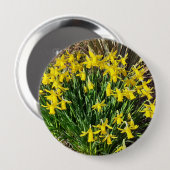 Spring Yellow Daffodils Badge Ronde Button 4,0 Cm (Voorkant /achterkant)