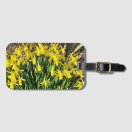 Spring Yellow Daffodils Bagagelabel