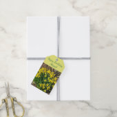 Spring Yellow Daffodils Birthday Cadeaulabel (Met Touw)