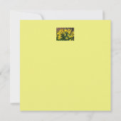 Spring Yellow Daffodils Flat Birthday Card Kaart (Achterkant)