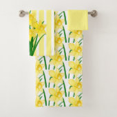 Spring Yellow Daffodils Flowers Bad Handdoek (Insitu)