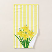 Spring Yellow Daffodils Flowers Bad Handdoek (Handdoek)