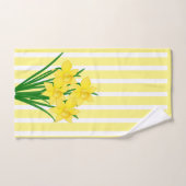Spring Yellow Daffodils Flowers Bad Handdoek (Handdoek)