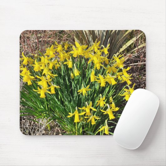 Spring Yellow Daffodils Mouse Mat Muismat (Met muis)