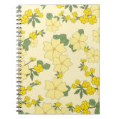 Spring Yellow Floral Pattern Notitieboek (Voorkant)