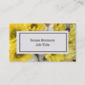 Spring Yellow Floral Visitekaartje (Voorkant)