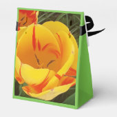 Spring Yellow Tulip Bedankdoosjes (Achterkant)