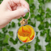 Spring Yellow Tulips Key Ring Sleutelhanger (Hand)