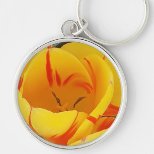 Spring Yellow Tulips Key Ring Sleutelhanger