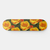 Spring Yellow Tulips Skateboard (Horizontaal)