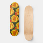 Spring Yellow Tulips Skateboard (Voorkant)