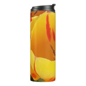 Spring Yellow Tulips Thermal Tumbler Thermosbeker (Gedraaid links)