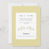 Spring Yellow Wildflower Foto Vrijgezellenfeest Kaart (Achterkant)