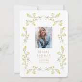 Spring Yellow Wildflower Foto Vrijgezellenfeest Kaart (Voorkant)