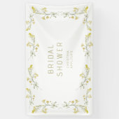 Spring Yellow Wildflower Foto Vrijgezellenfeest Spandoek (Verticaal)