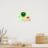 Spring Zen Abstract Expression Poster (Keuken)