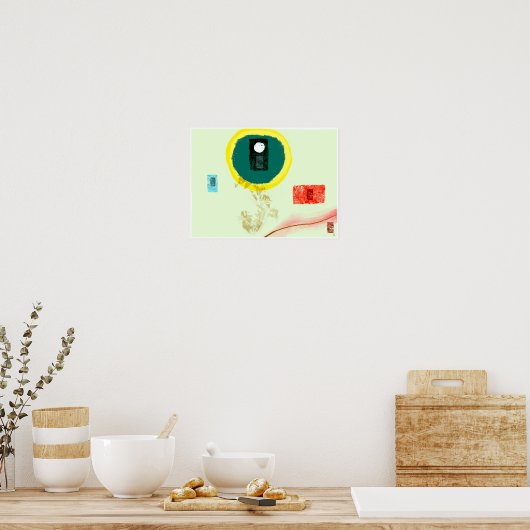 Spring Zen Abstract Expression Poster (Keuken)