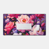 Spring Zen Sunrise Pink Blossom Garden  Bureaumat (Keyboard & Muis)