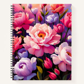 Spring Zen Sunrise Pink Blossom Garden Notitieboek