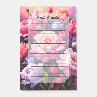 Spring Zen Sunrise Pink Blossom Garden Post-it® Notes