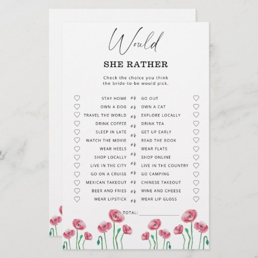 Spring zou ze liever vrijgezellenfeest spelen (Voorkant / Achterkant)