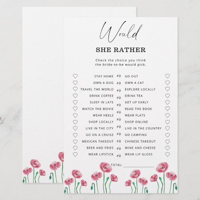 Spring zou ze liever vrijgezellenfeest spelen (Voorkant / Achterkant)