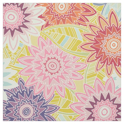 springbloemen stof (Swatch)