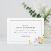 SPRINGBLOOM FLORAL-ontvangstkaart Kaart (Staand voorkant)