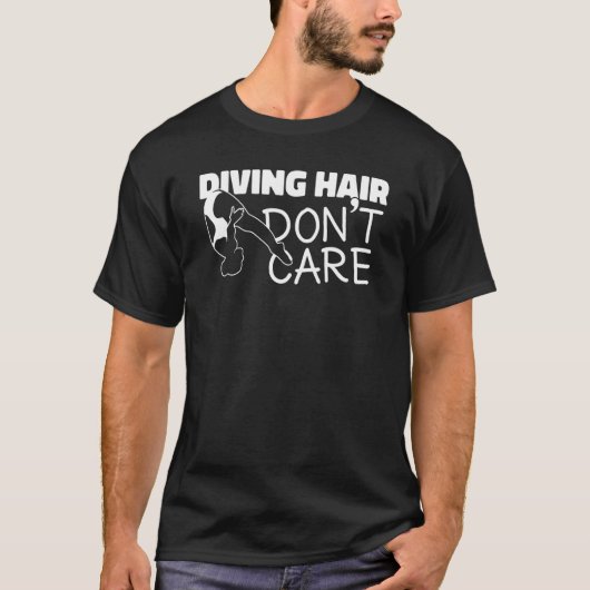 Springboard Diving Girl Platform Diving Hair Don T-shirt (Voorkant)